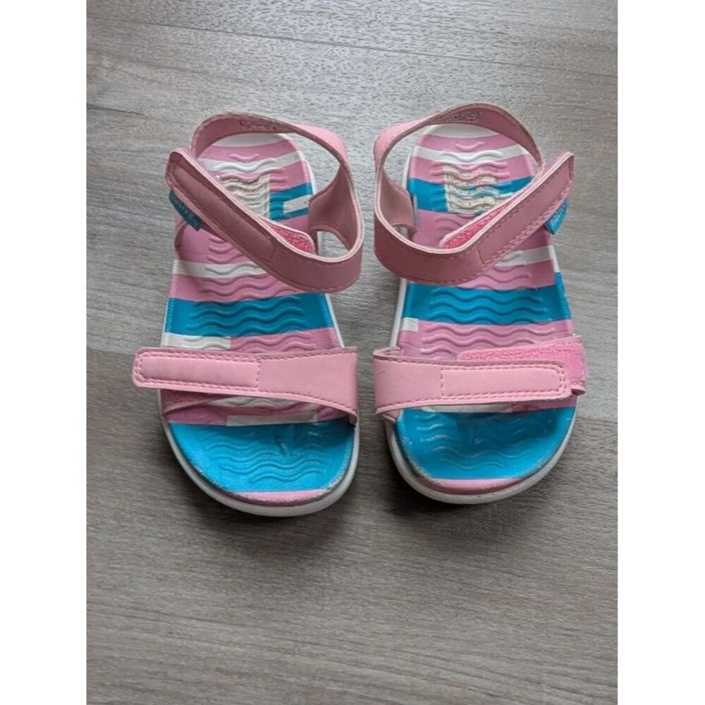 Native Pink and Blue Sandals, Size 8C (U1)